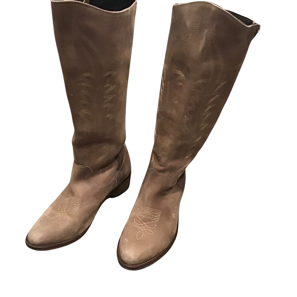 Steve Madden Graced Ladies Brown Leather Cowboy Boots Size‎ 9.5